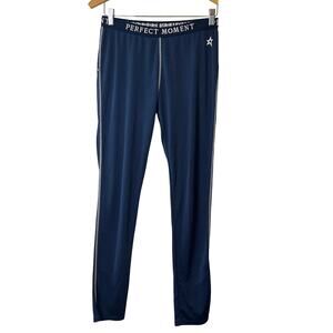 Perfect Moment Polartec Wool Blend Ski Leggings Navy Sz. Large Winter Base Layer